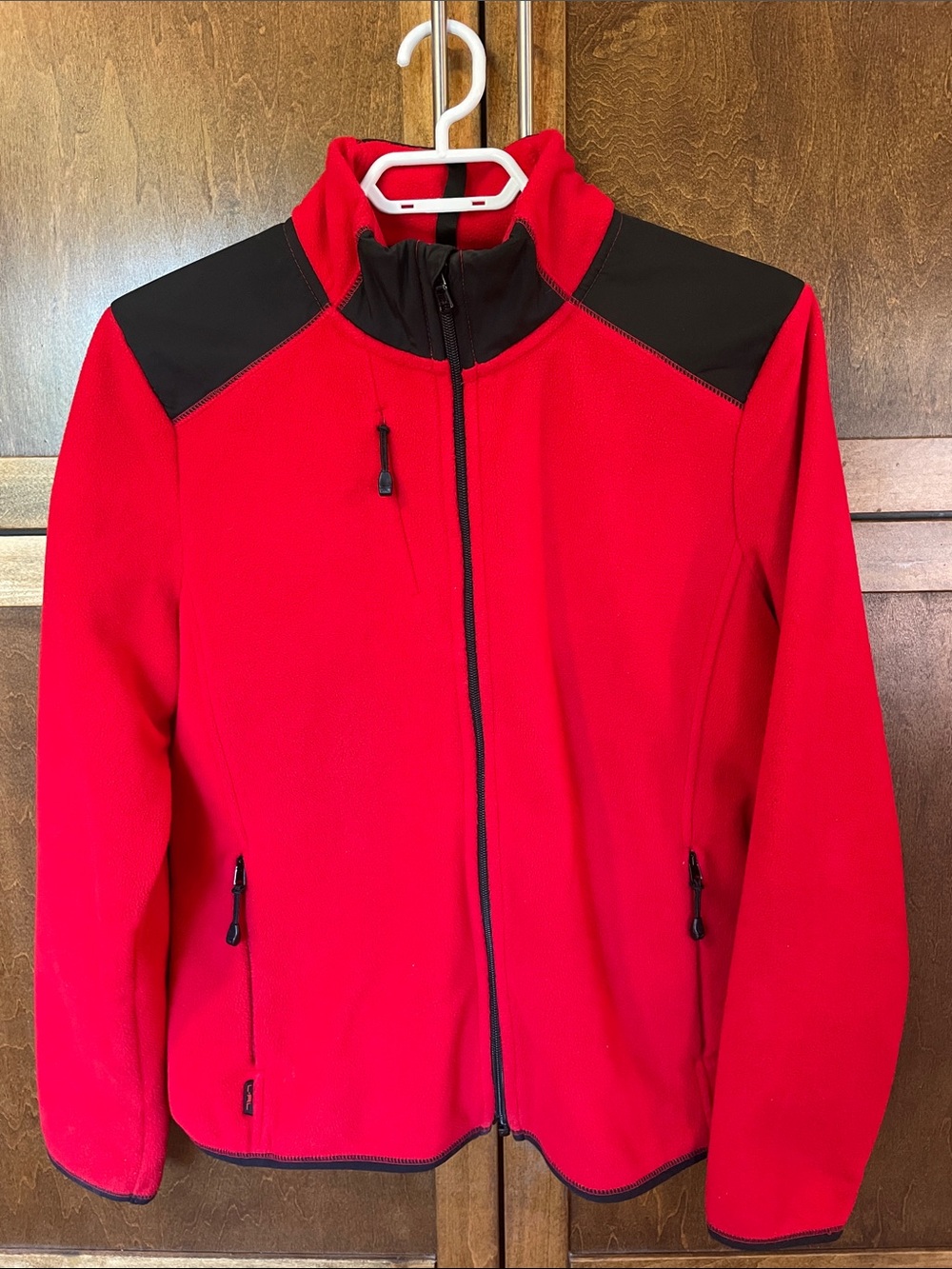 Lauren Active - Ralph Lauren Red Softshell Jacket with Black Trim.